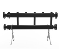 Модульный коллектор MK-600-3x50 (до 600 кВт, 2 магистр. подкл. Фл.Ду80, 3 контура G 2″ вверх или вниз)